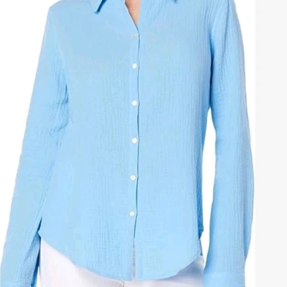 Lilly Pulitzer Light Blue Button-Down Shirt